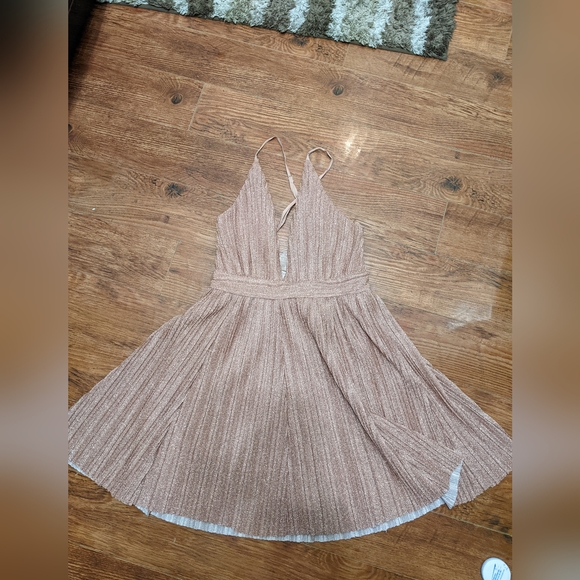 Luxxel glitter v neck prom/special event dress - Picture 2 of 5